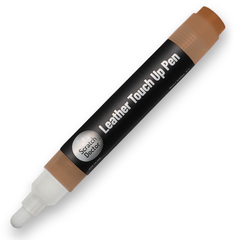 TAN Leather Paint Touch Up Pen 15ml scratches & small marks on bags sofa shoes