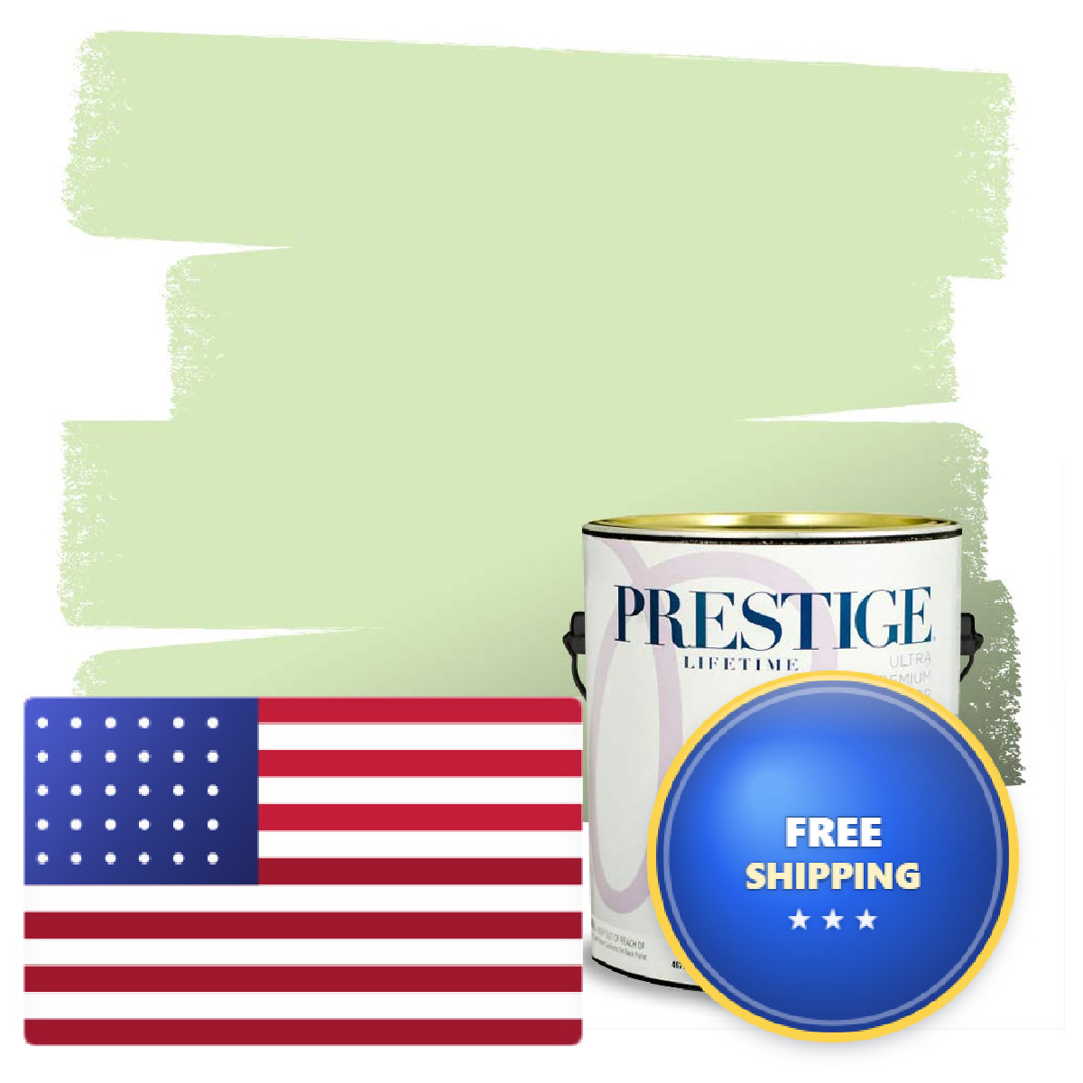 Prestige Interior Paint And Premiumr In One Marsh Grass Semi-Gloss 1 Gallon