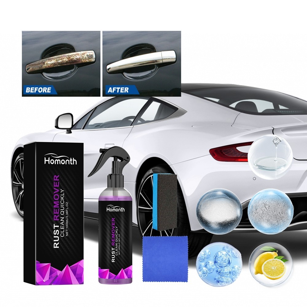Multi-Purpose Car Rust Removal Spray Rust Remover Rust Inhibitor Derusting Spray