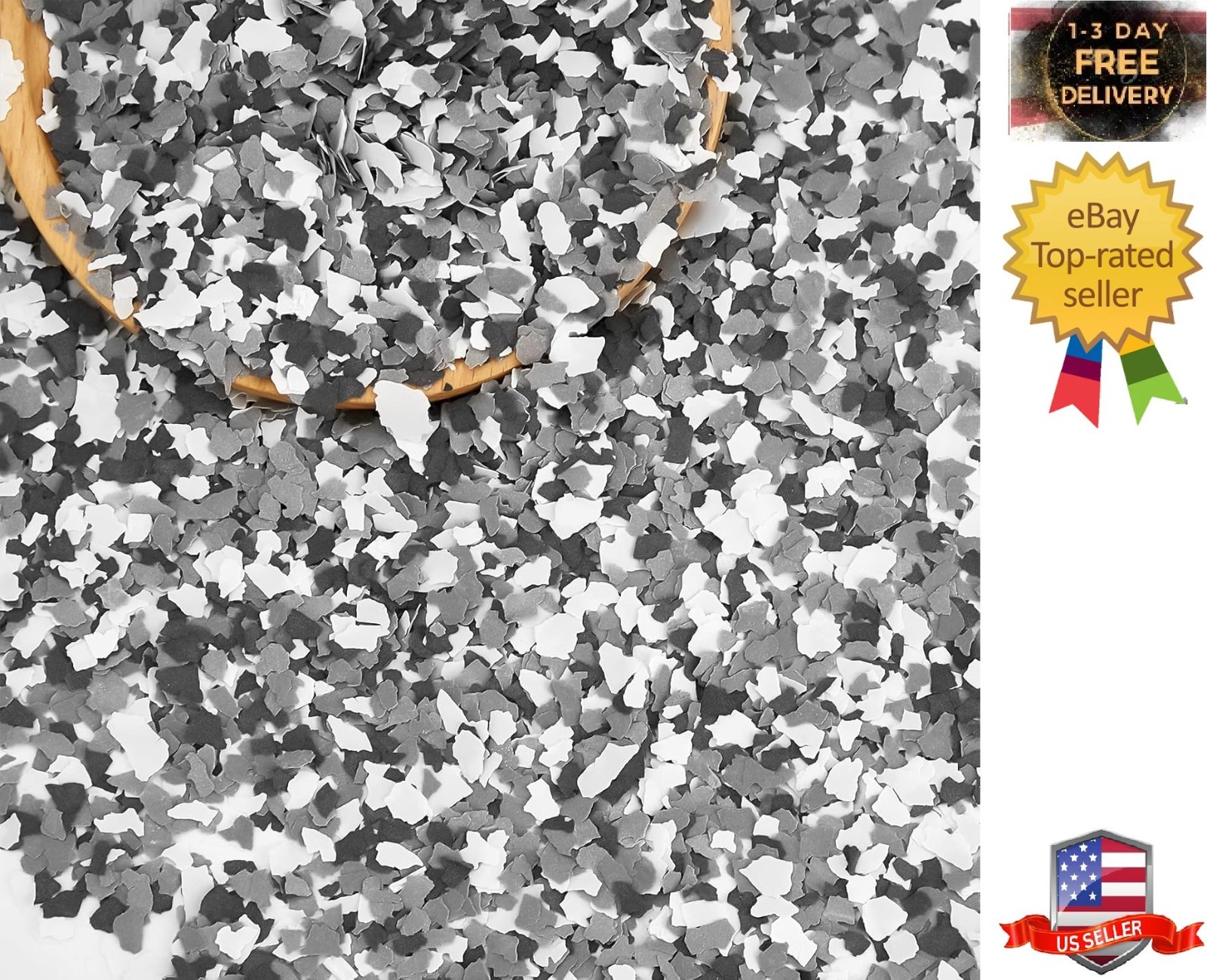 2800 G/ 6. 17 lb Blend Decorative Color Chips Epoxy Flakes for Garage Floor B…