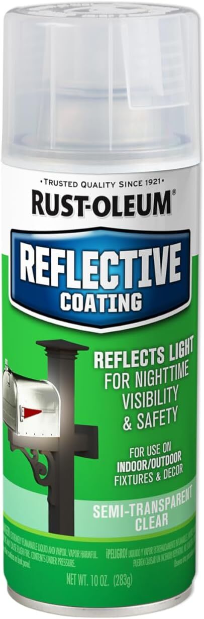 Rust-Oleum 214944 Specialty Reflective Spray, 10 oz, Clear