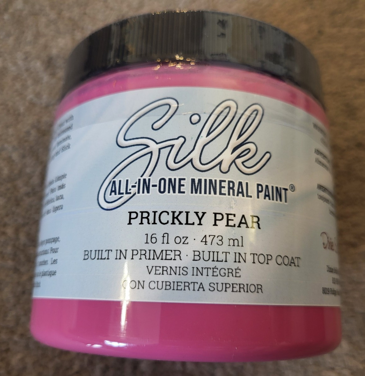 DIXIE BELLE SILK ALL IN ONE MINERAL PAINT PRICKLY PEAR Pink 16 oz NEW