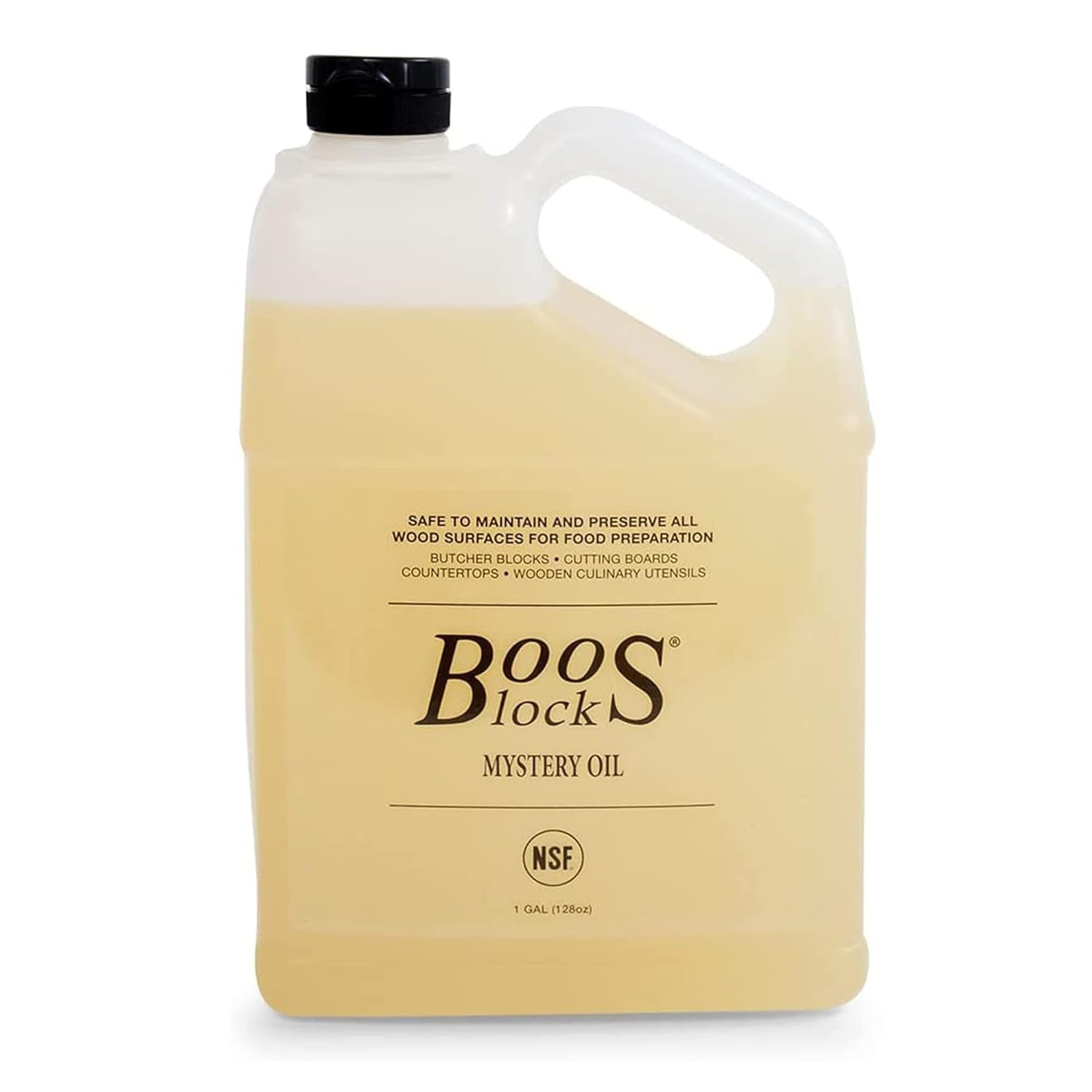 John Boos All-Natural Mystery Oil, Large Revitalizing Wood Conditioner 128 oz