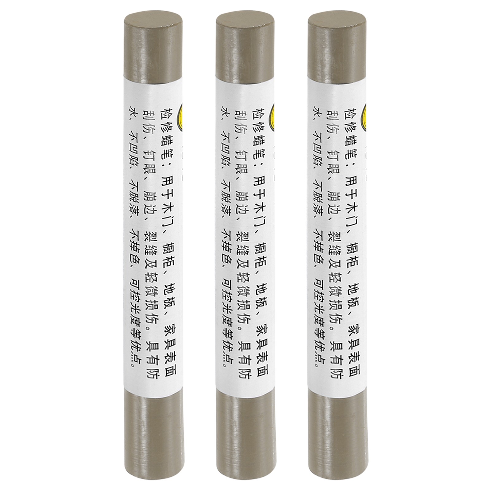 Furniture repair pen for crayons, 3pcs, oak grey