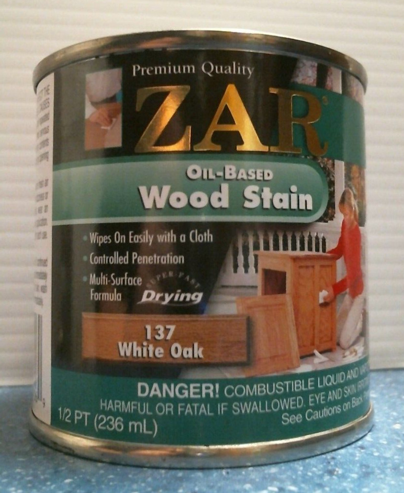 Zar Oil-Based Wood Stain 137 WHITE OAK, 1/2 Pint (13706) FS