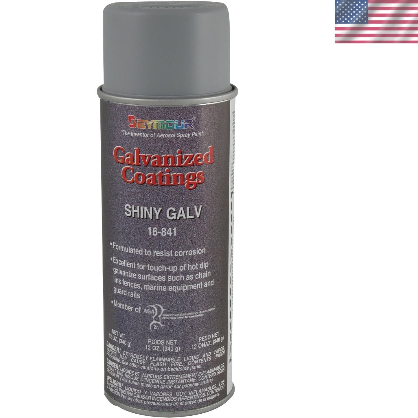 Shiny Zinc Enhanced Spray Paint, 12oz – Rust Prevention & Durable Outdoor Finish
