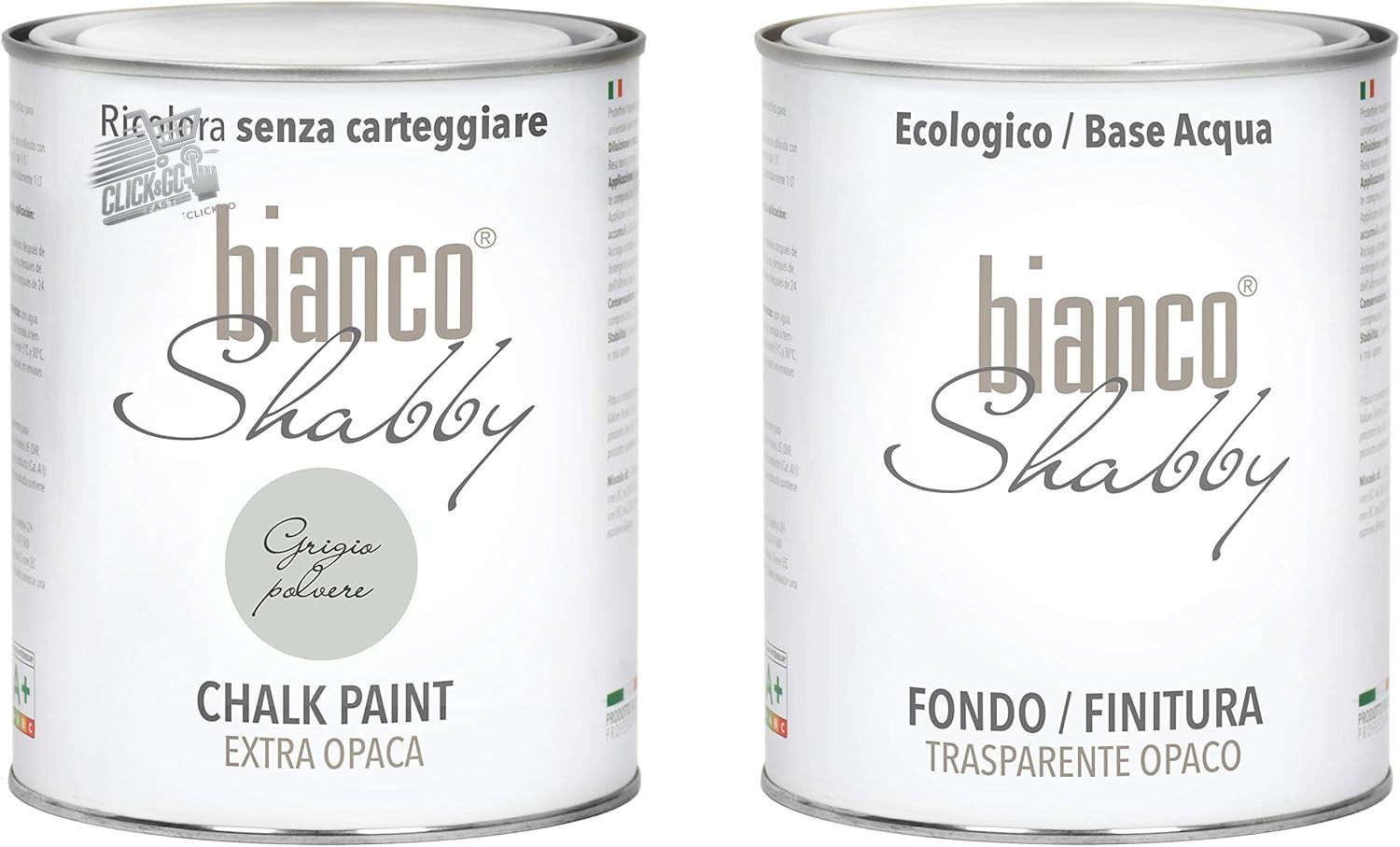Shabby Chic Painting Grey Chalk Paint Vintage Furniture Wood Finish 2L