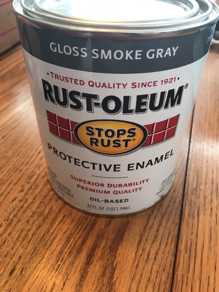 Rust-Oleum Protective Enamels Gloss Smoke Gray Oil- Based Ships N 24h