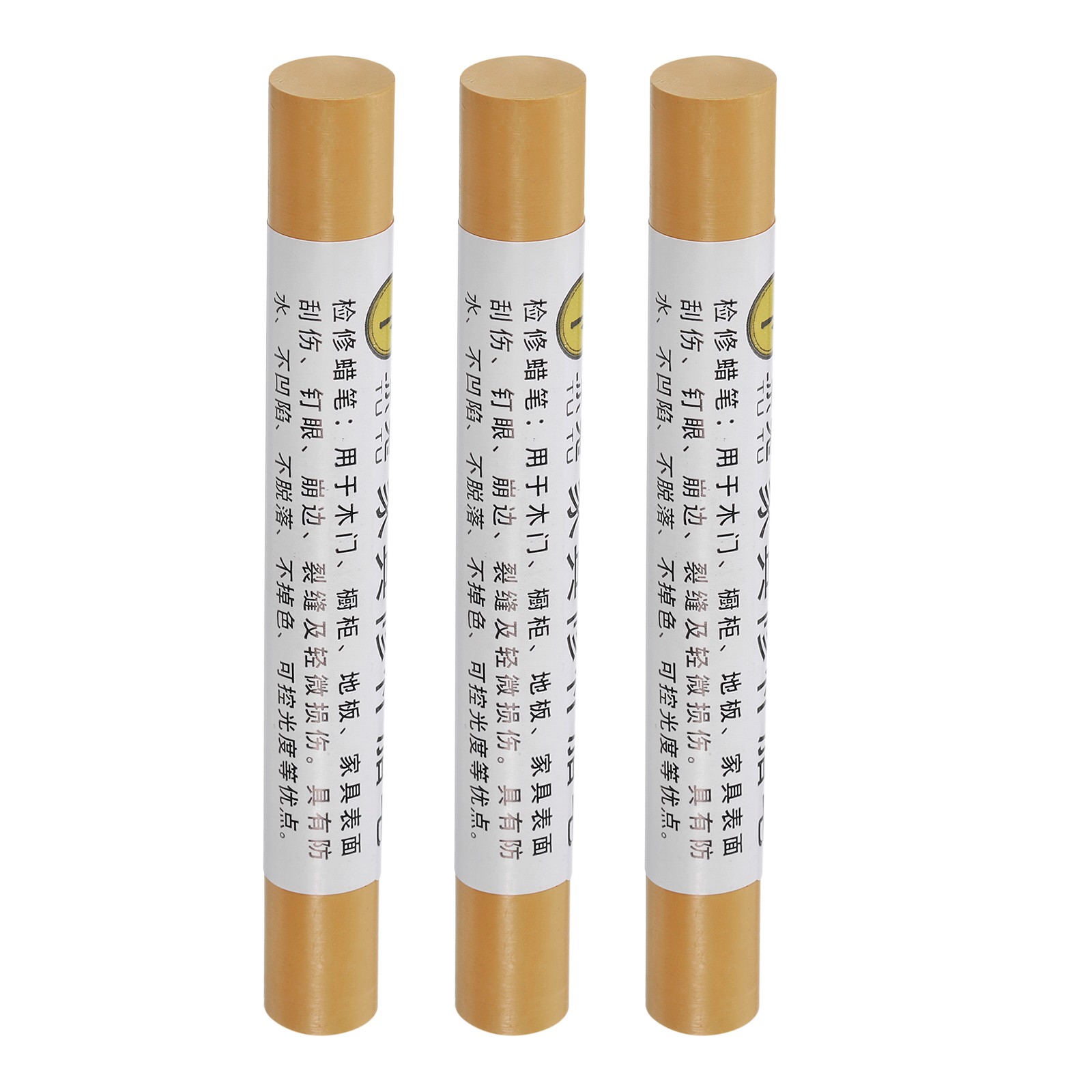 Furniture Repair Crayons Wax Filler Stick 3Pcs Bamboo Yellow]