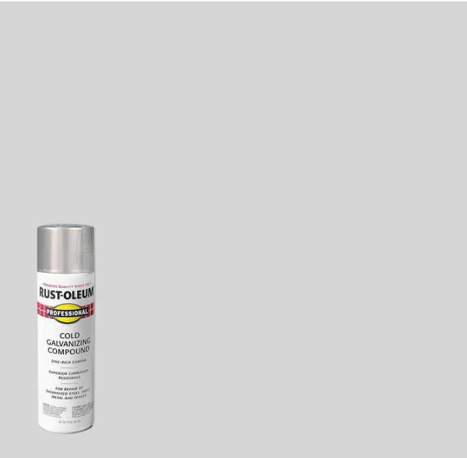 7585838 Professional Cold Galvanizing Compound Spray Paint, 20 Oz, Gr