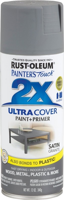 NEW CASE OF (6) RUSTOLEUM 249078 ULTRA COVER 2X GRANITE SPRAY PAINT 8176752
