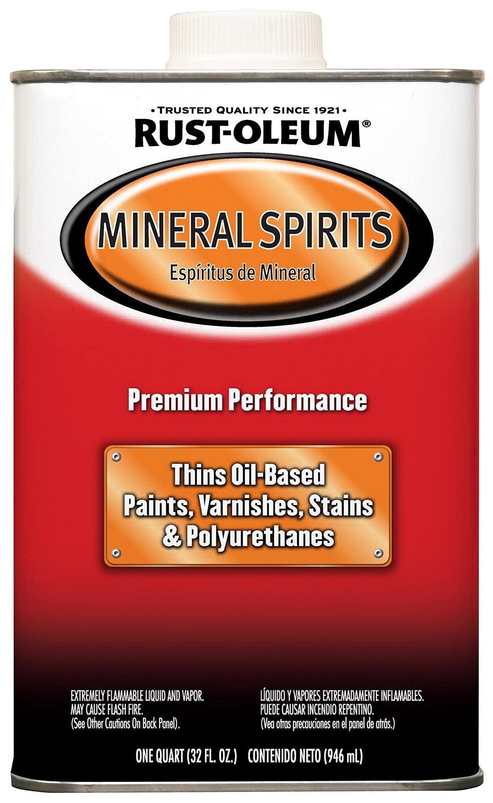 RustOleum Automotive 253351 32Ounce Low Voc Mineral Spirits Quart