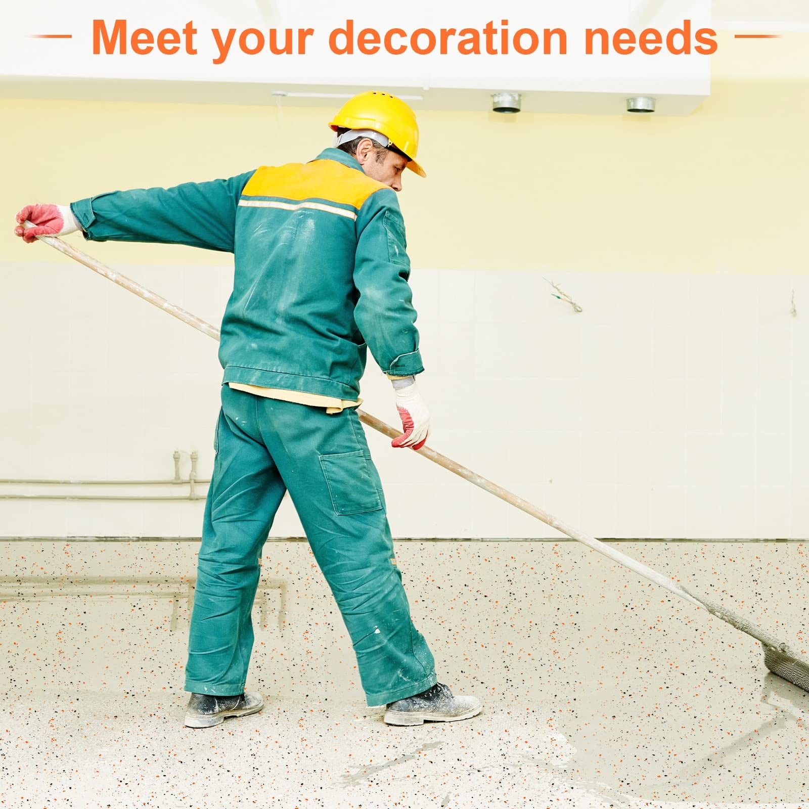 Timtin 700 G/ 1.54 Lb Blend Decorative Color Chips Concrete Floor Coatings Paint