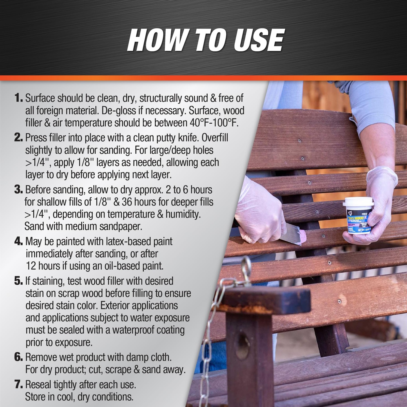 DAP Plastic Wood-X with DryDex Wood Filler, Natural, 5.5 Oz oz, Natural