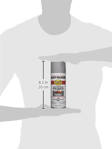 Rust-Oleum 2081830 Stops Rust Automotive Primer Spray Paint, 12 oz, Flat Light
