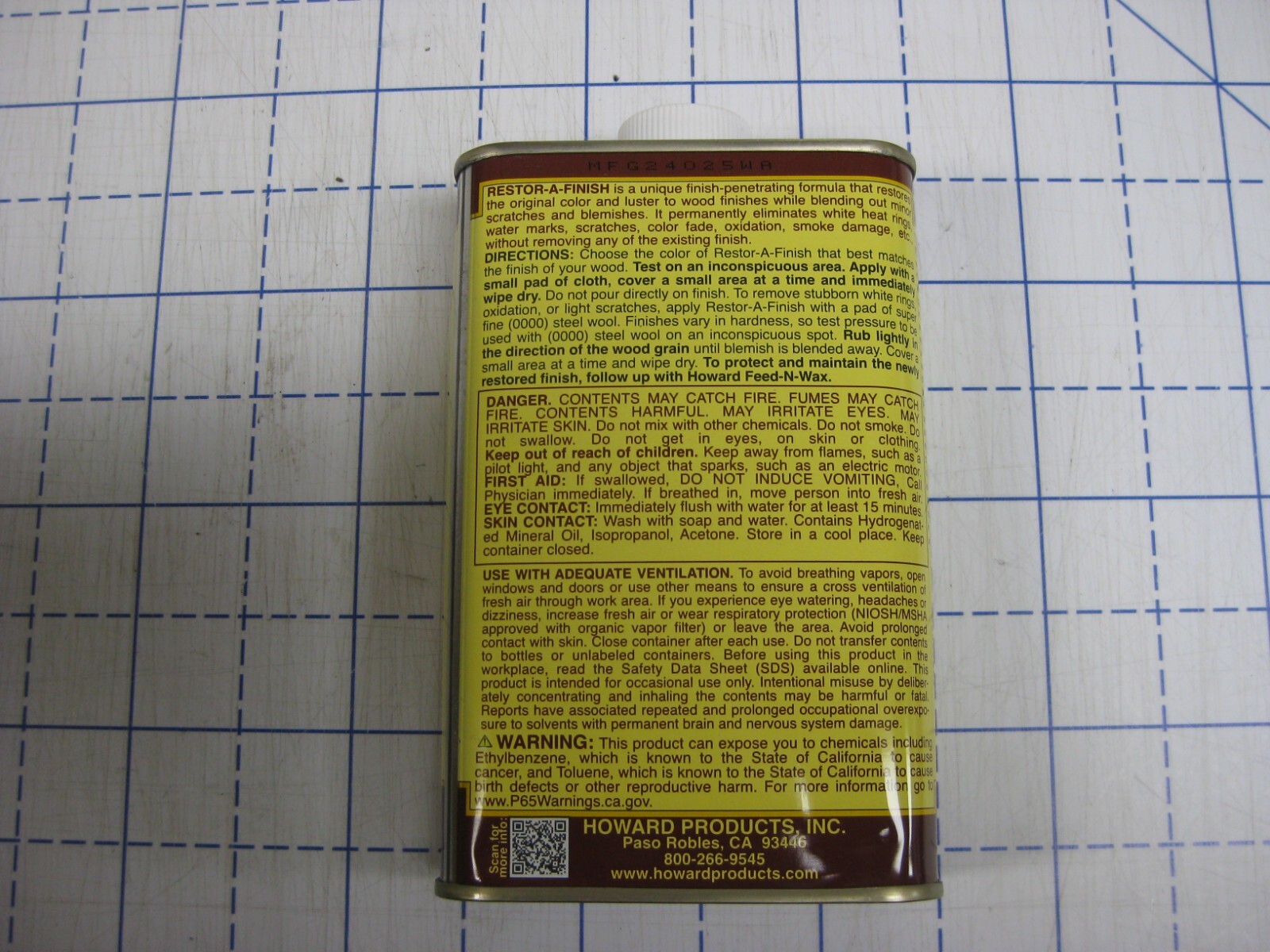 Restor A Finish, Walnut, 16 oz, Six cans, Restor-A-Finish