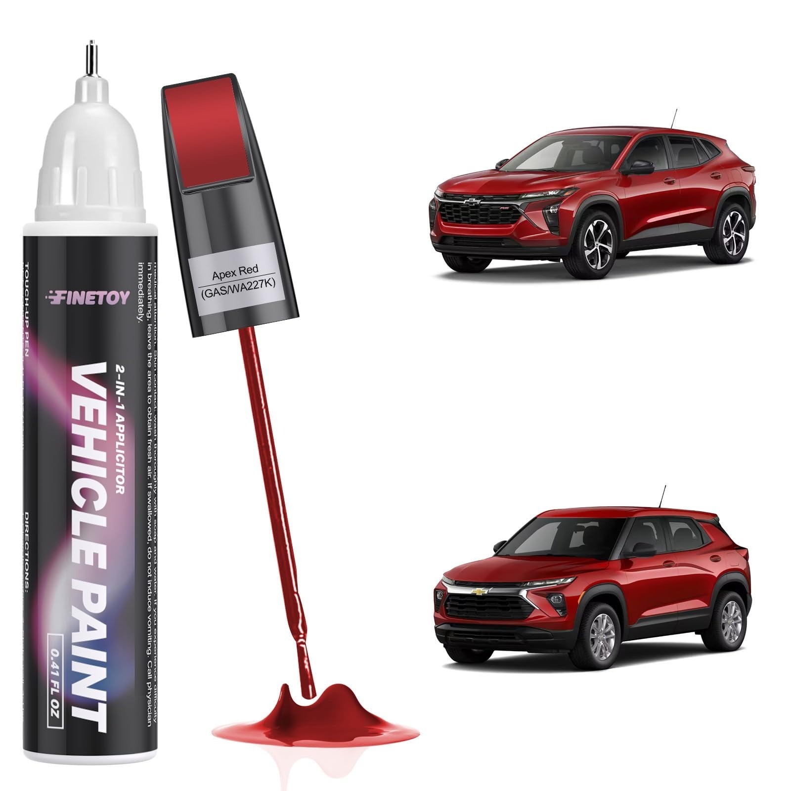 GNT Radiant Red Touch Up Paint for Chevrolet | Fast Drying Repair Kit