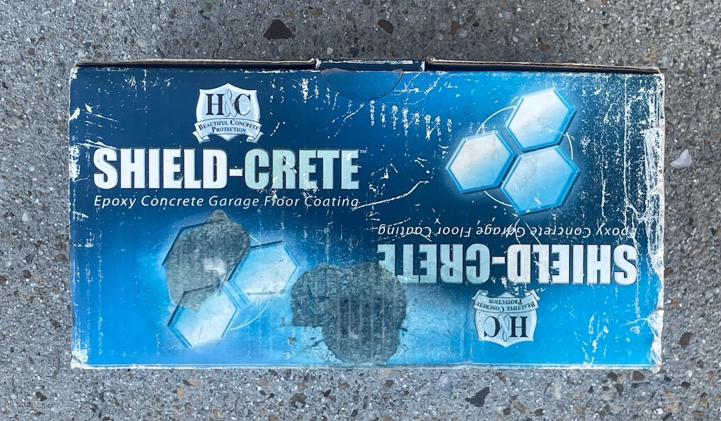 H&C Shield-Crete Epoxy Garage Floor Coating 1 Car Kit Pewter 250 SQ FT **New**