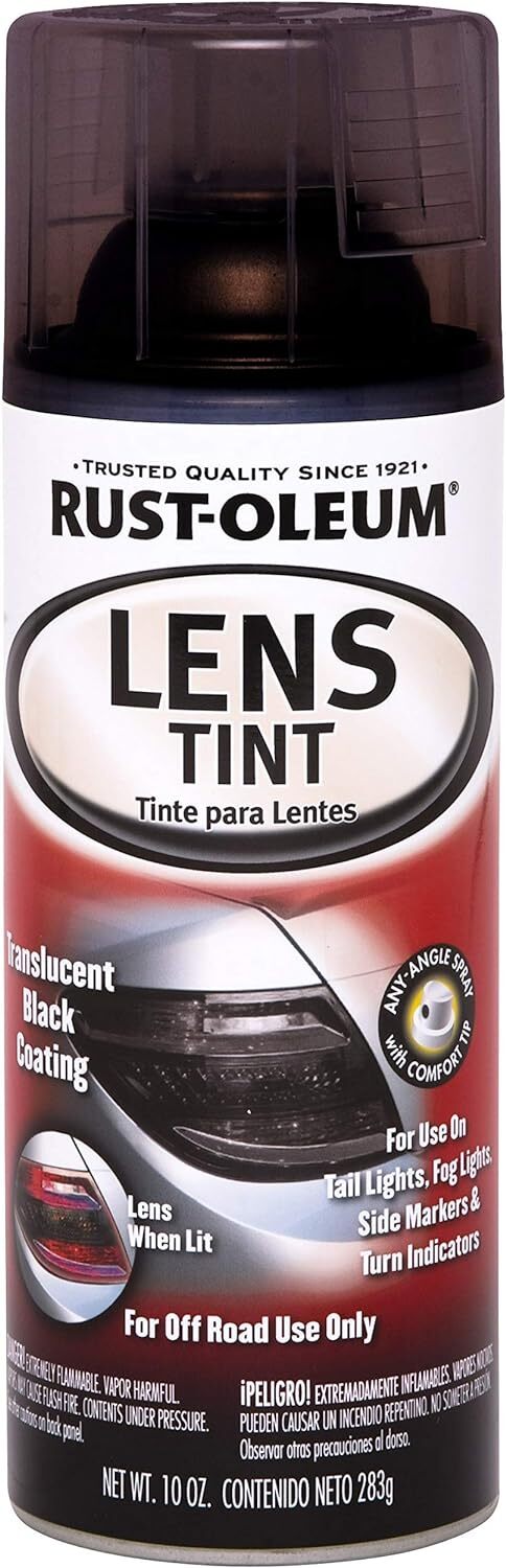 Rust-Oleum 253256 Specialty Lens Tint spray , 10 Oz Aerosol, Translucent, black