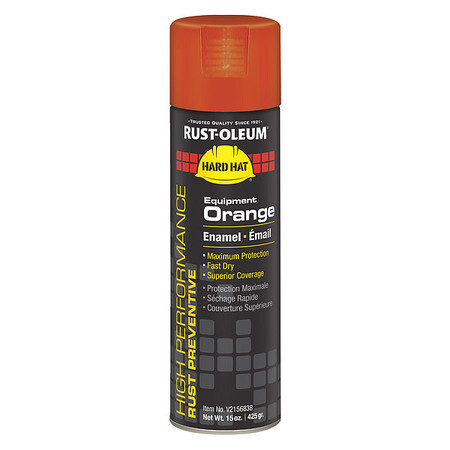 Rust-Oleum V2156838 Rust Preventative Spray Paint, Equipment Orange, Gloss, 15