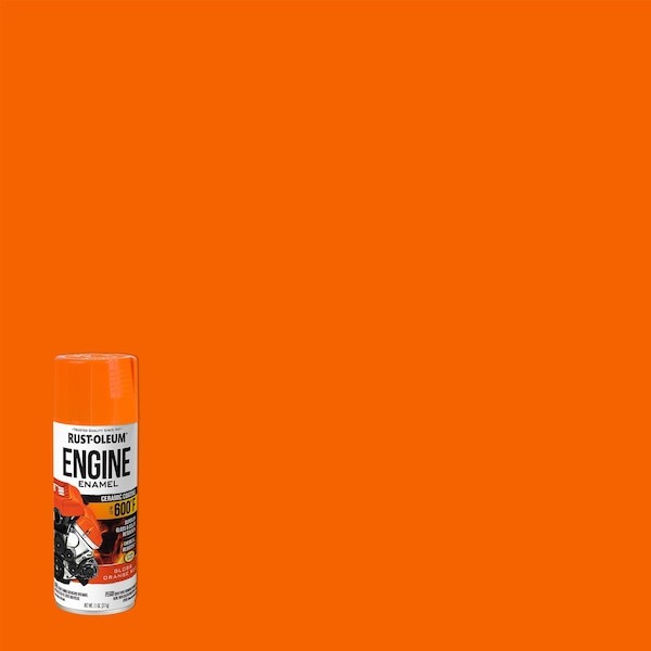 Rust-Oleum 366433 Automotive 600 Degrees F Engine Enamel Spray, Orange Red,