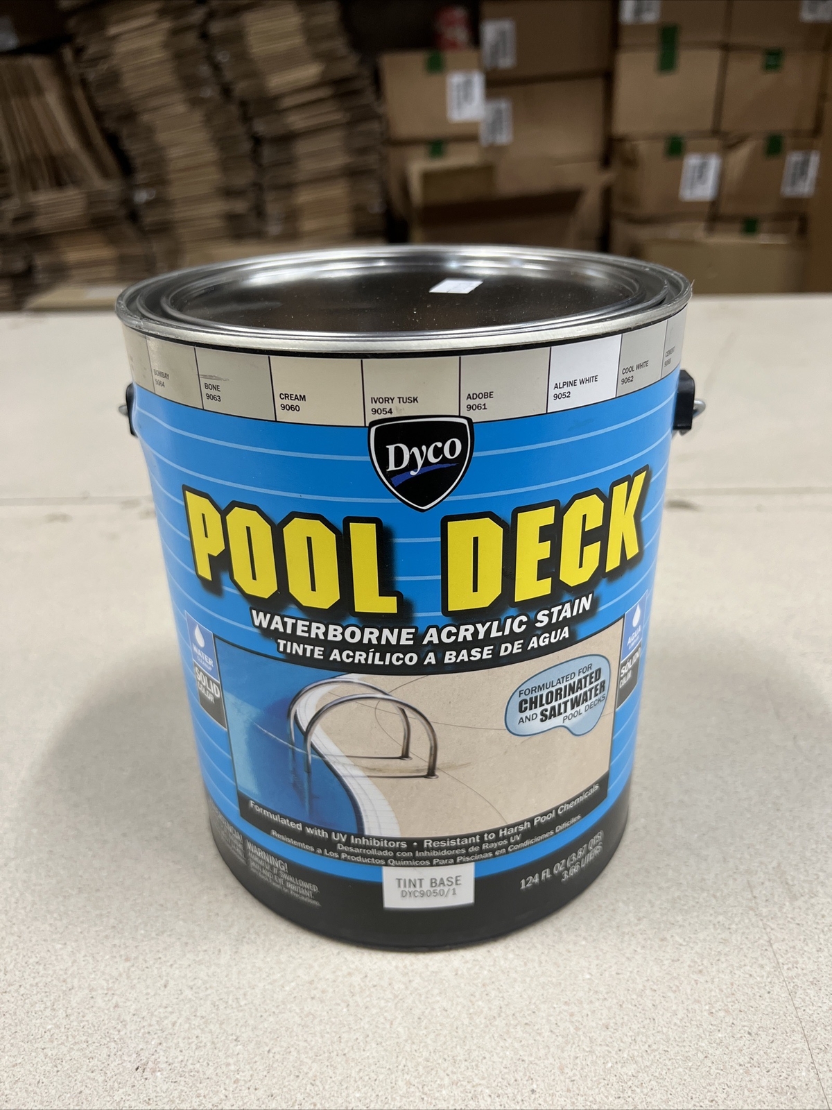Dyco DYC9050 POOL DECK Waterborne Acrylic Stain 1-Gallon