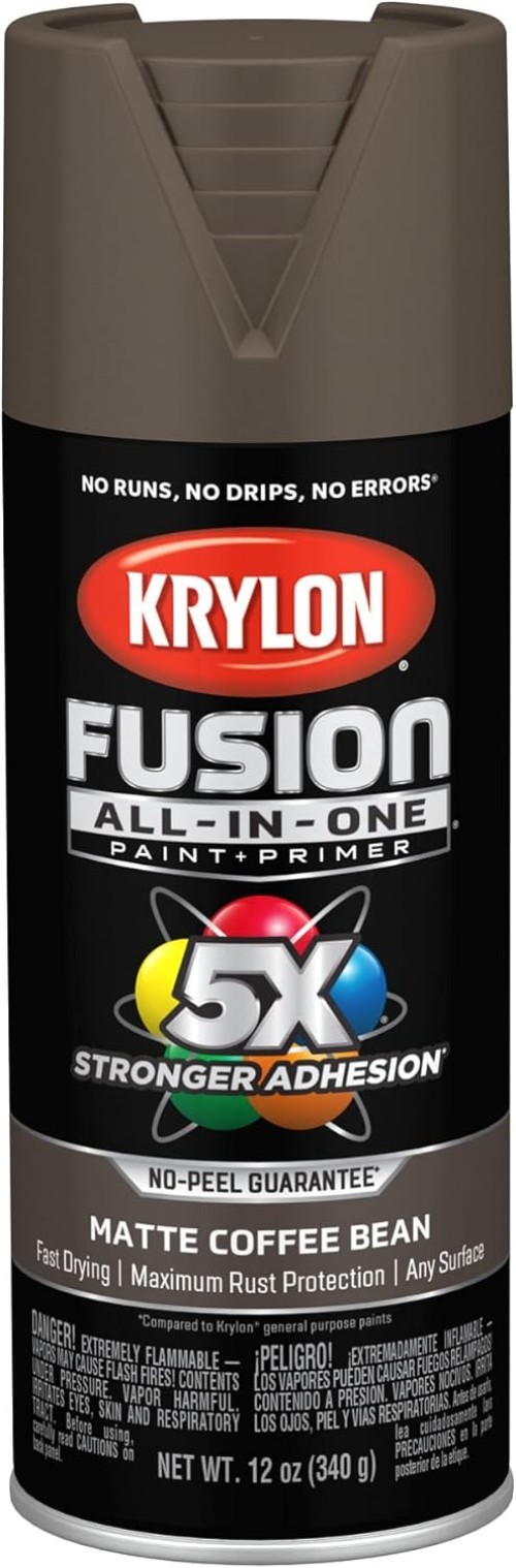 Transform Your Space with Fusion All-In-One Matte Coffee Bean Spray Paint, 12 oz