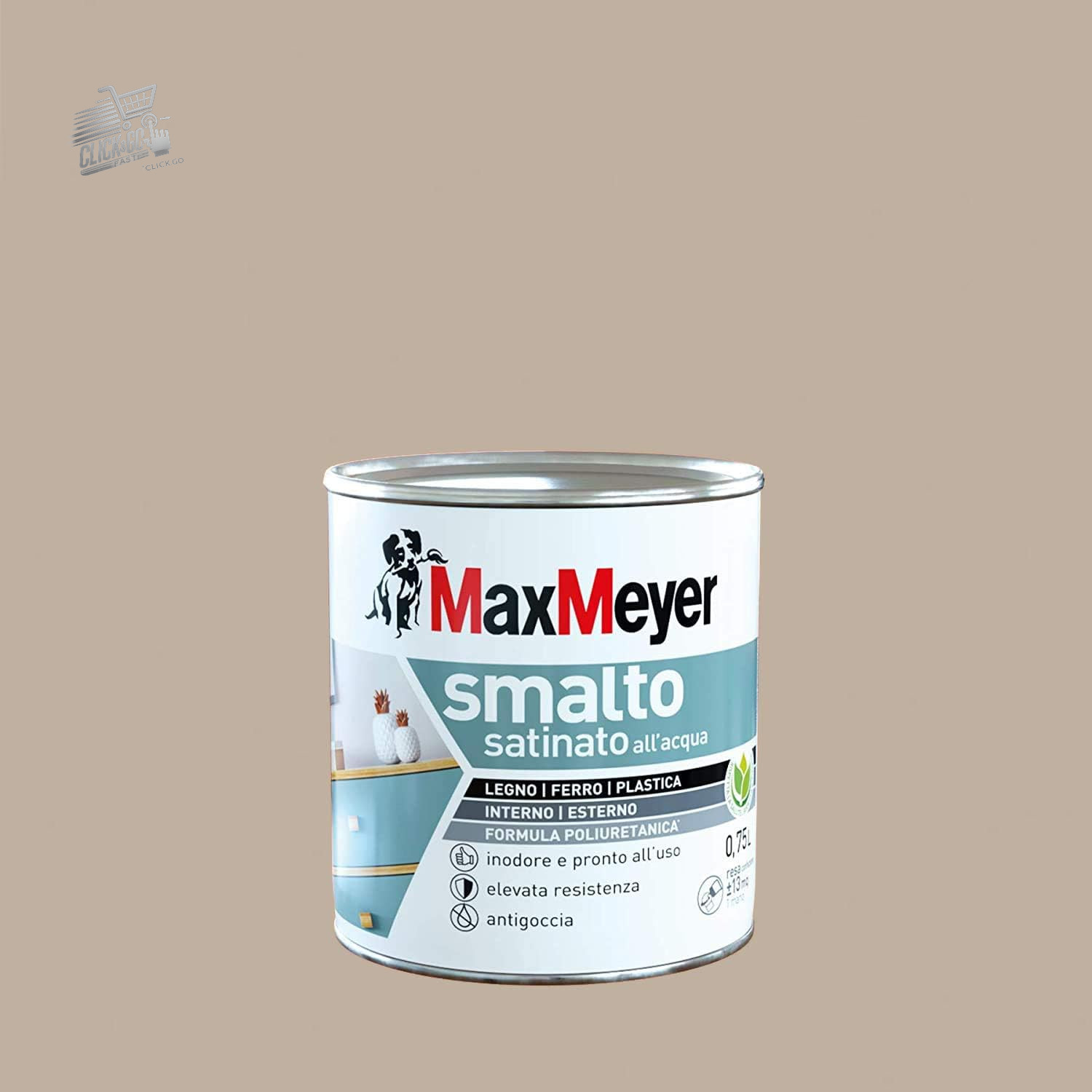 Tortora Satin Polyurethane Water Enamel 0.75L