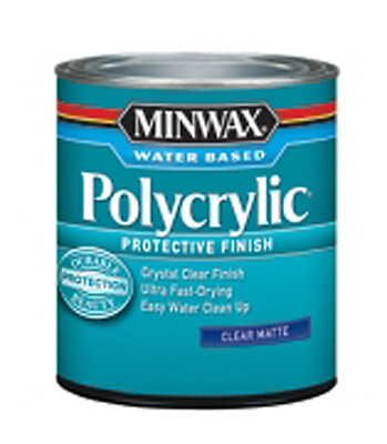 MINWAX POLYCRYLIC PROTECTIVE FINISH – MATTE HALF PINT