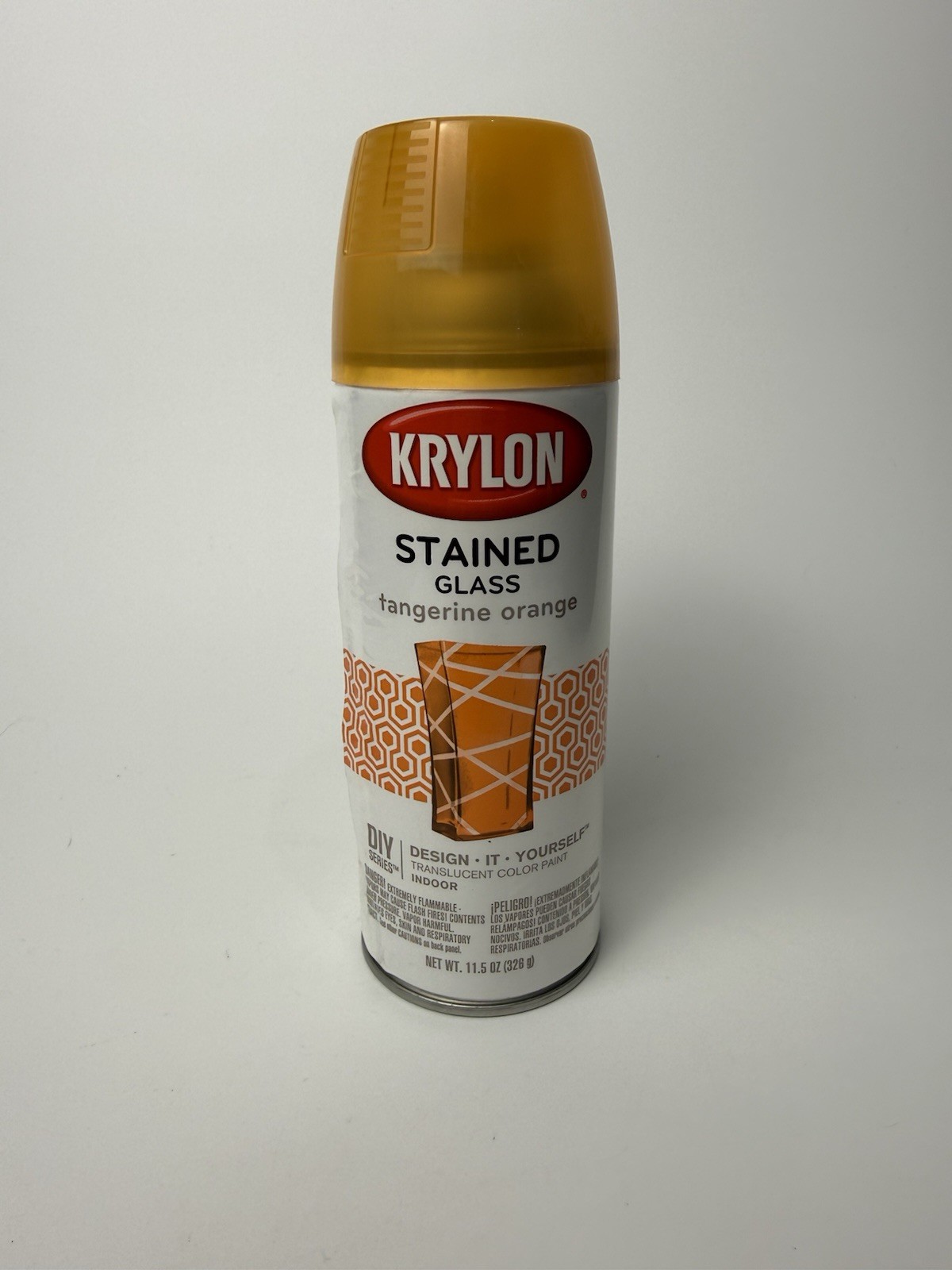 Krylon K09034000 Stained Glass Aerosol Paint 11.5 Ounces Tangerine Orange