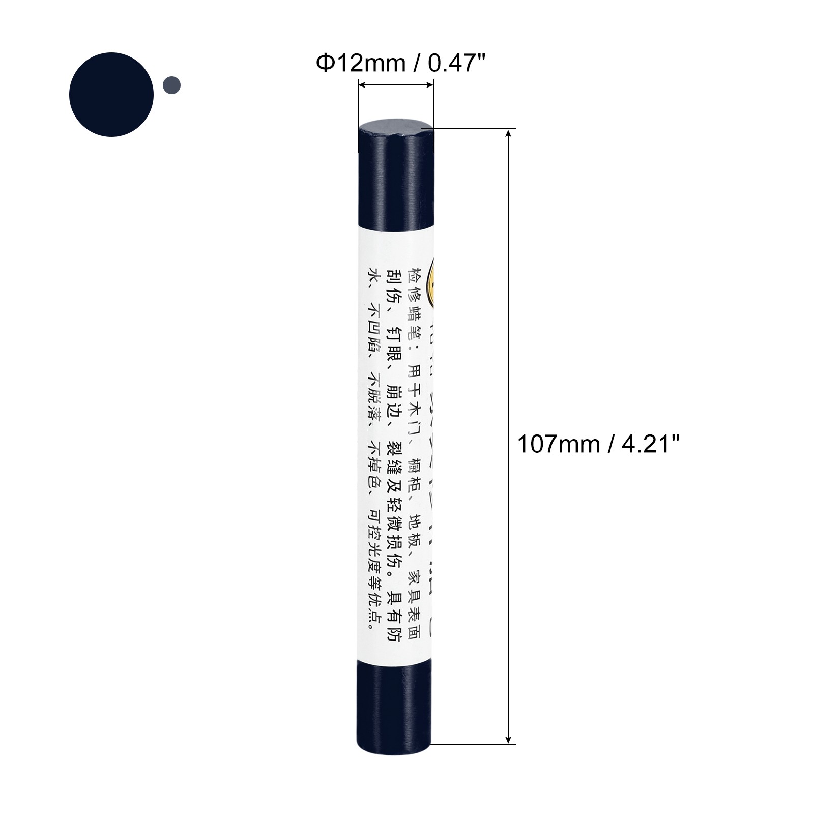 5Pcs Furniture Repair Crayons Wax Filler Stick Touch Up Pen Marker Dark Blue