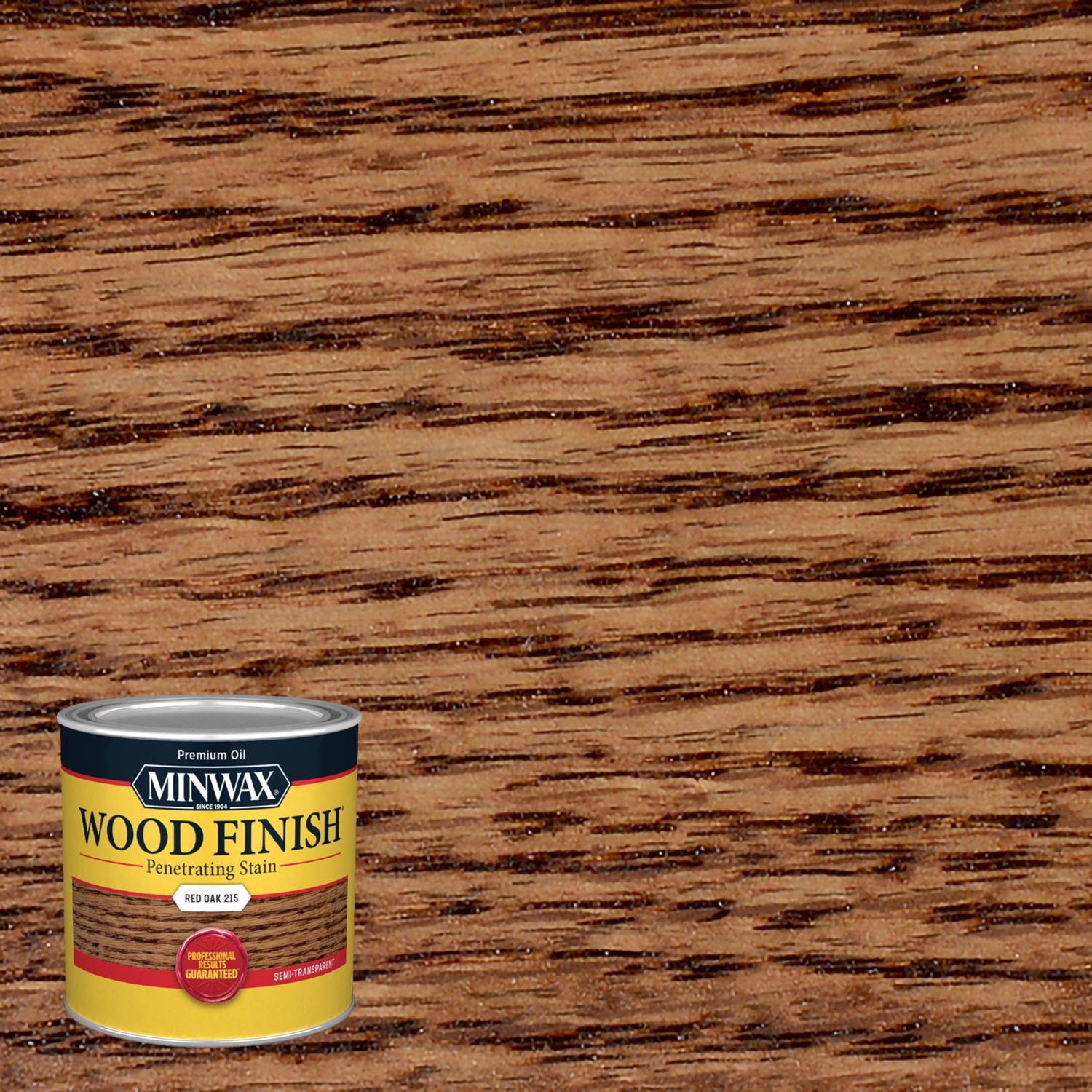 Minwax 221504444 Red Oak Wood Finish Interior Wood Stain 0.50 pt. (Pack of 4)