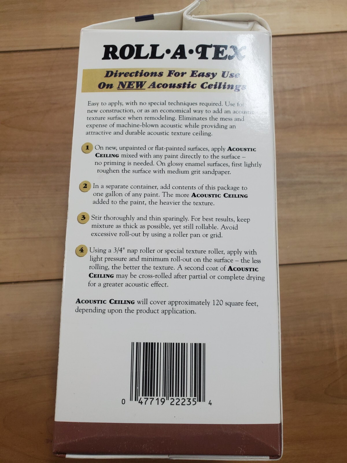 Zinsser Roll-A-Tex Acoustic Ceiling Texture Paint Additive Lot of 6