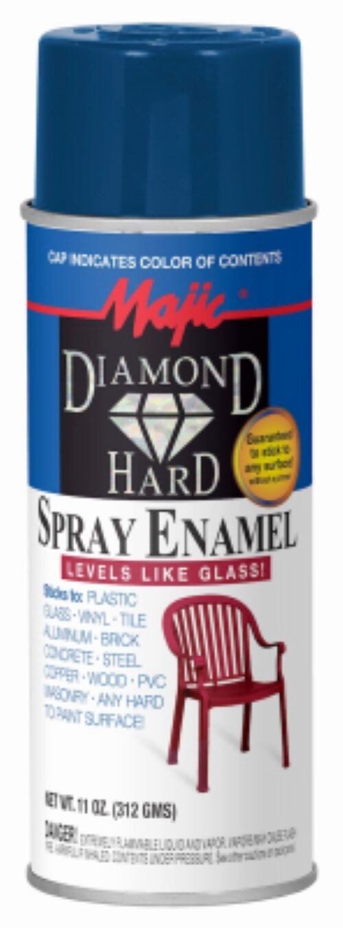 Majic 8-21505-8 Diamond Hard 11 oz Can of Gloss Blue Spray Enamel Paint