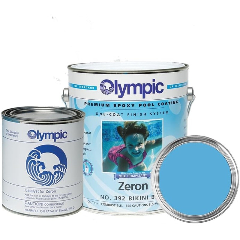 Epoxy Pool Coating High Gloss Finish Concrete Plaster Fiberglass Metal 1 Gallon