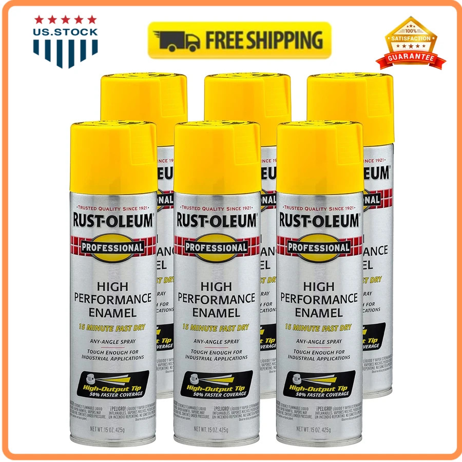 Rust-Oleum Professional High Performance Enamel Spray Paint Semi-Gloss White…