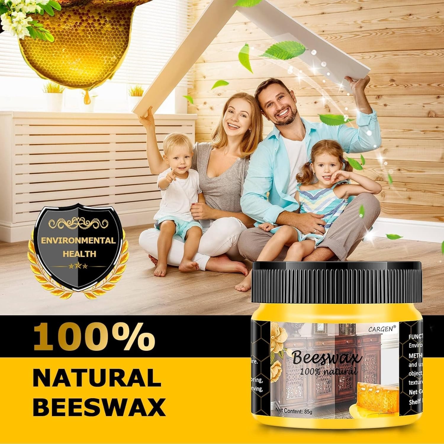 Multi-Surface Beeswax Furniture Polish – Clean, Polish, and Restore Elegance