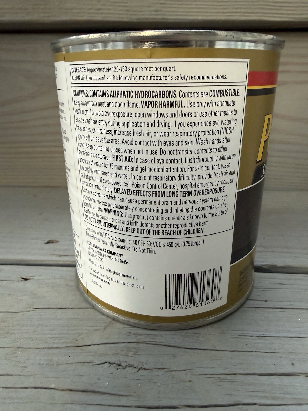 Minwax PolyShades Stain & Polyurethane Tudor Satin 1 Quart