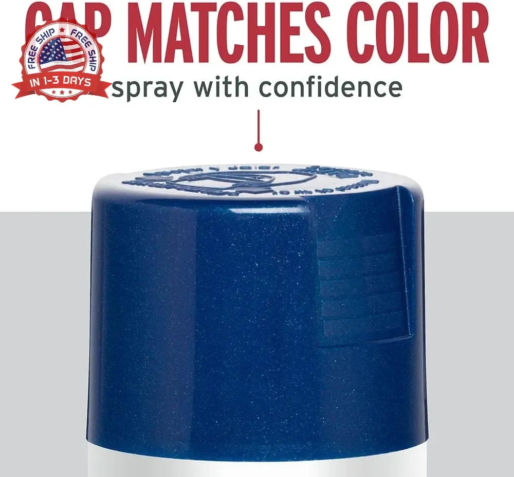 Rust-Oleum 7251830-6PK Stops Rust Metallic Spray Paint, 11 oz, Cobalt Blue, 6 Pa