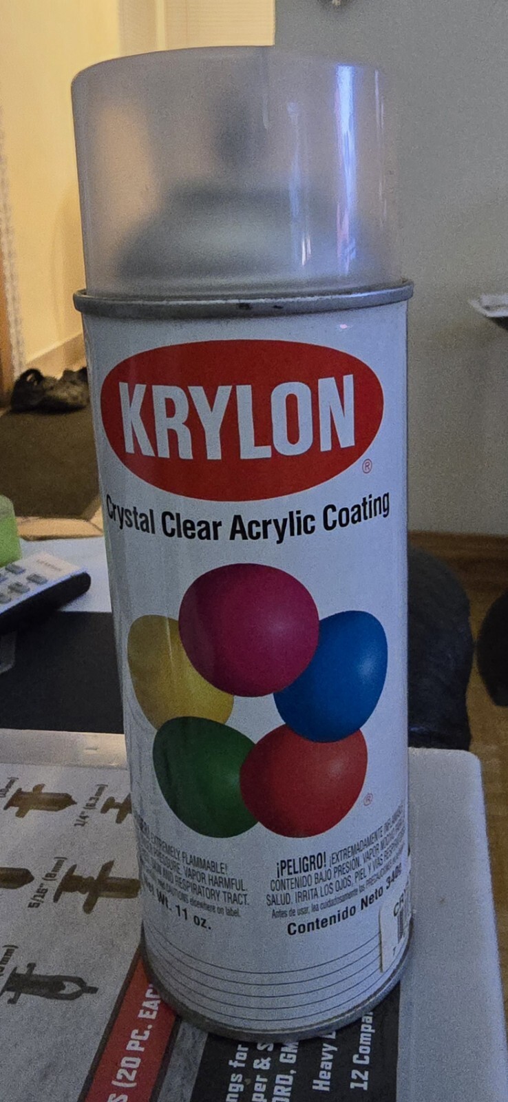 Krylon Acrylic Clear Finish for Indoor, 11 Ounce (6 pack)