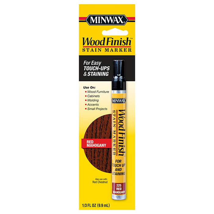 Minwax Wood Finish Stain Marker Pen, Easy Touch-Ups & Stainings, Red Mahogany