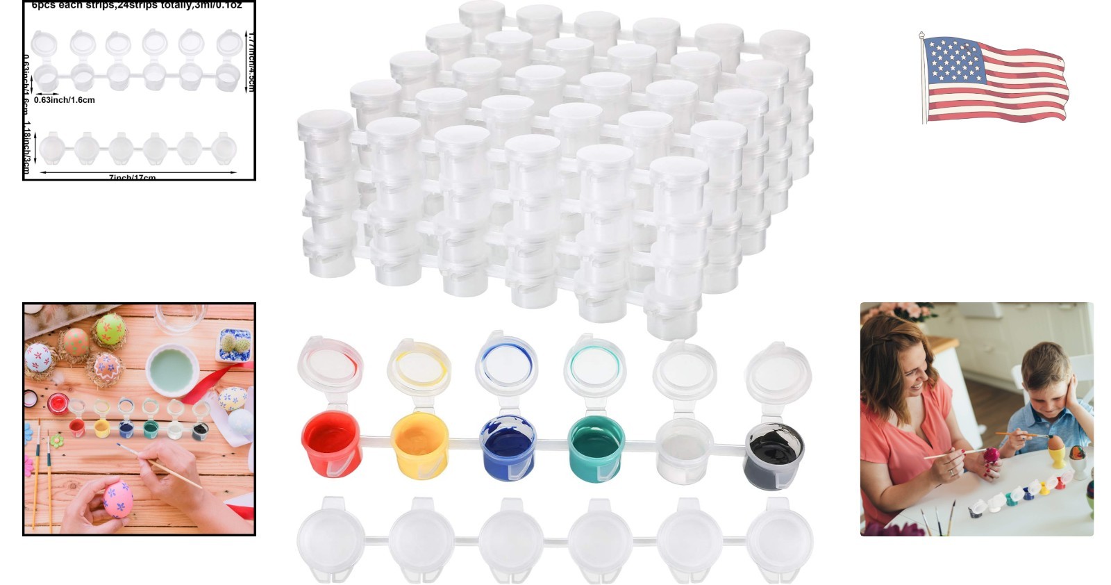 Lightweight 144-Pot Acrylic Storage Set – Perfect for Schools and Festivals