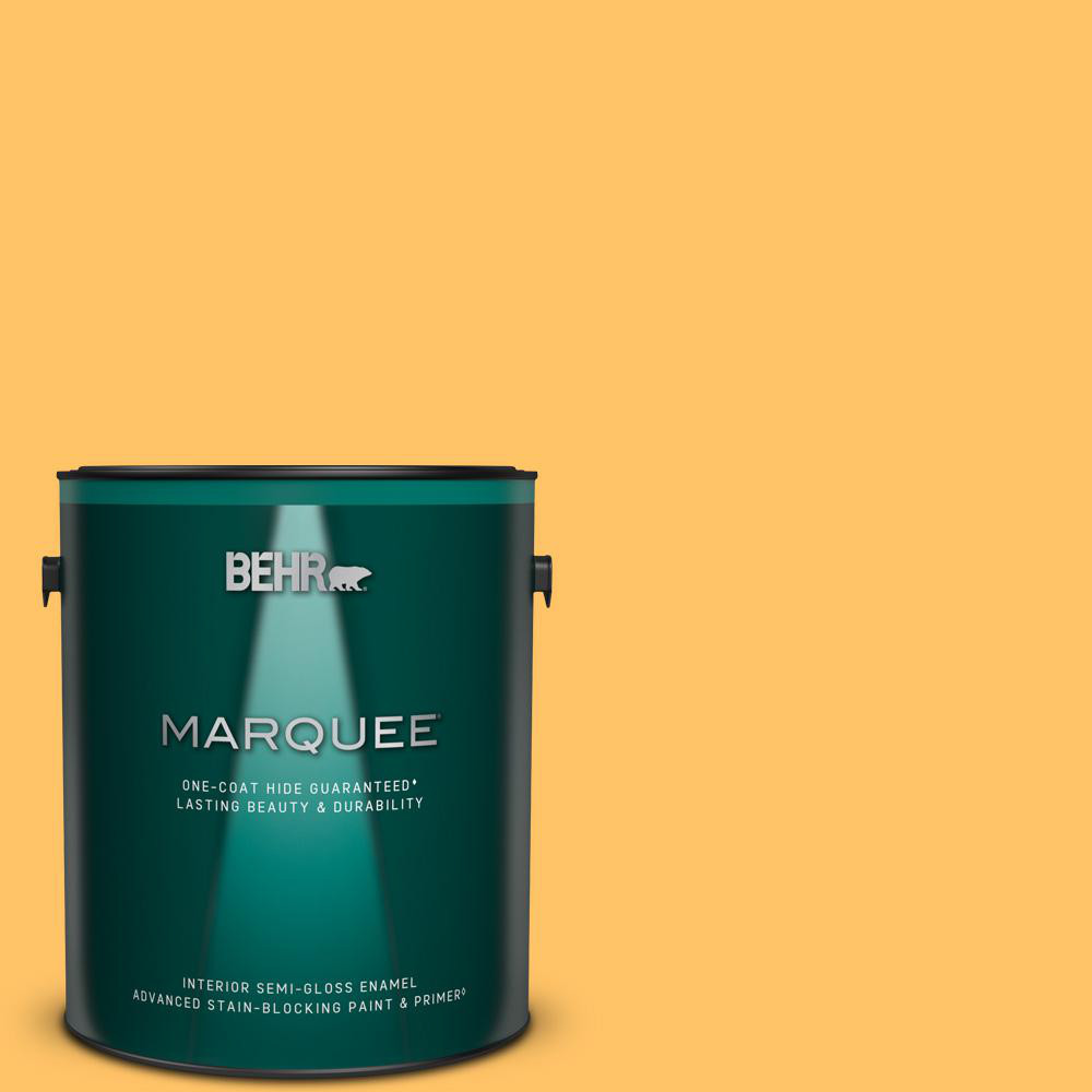 1 gal. #PPU6-06 Honey Locust Semi-Gloss Enamel Interior Paint & Primer