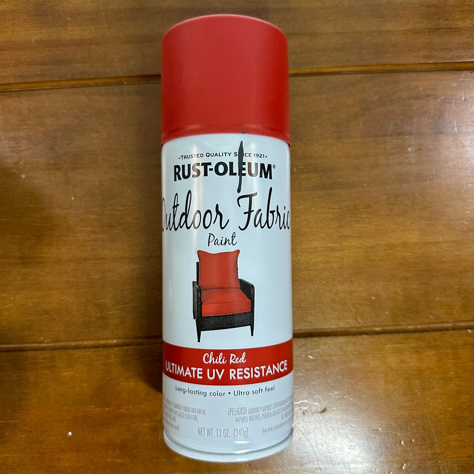 3 Cans Rust O leum Fabric Flat Spray Paint 12 Oz Chili Red Rustoleum