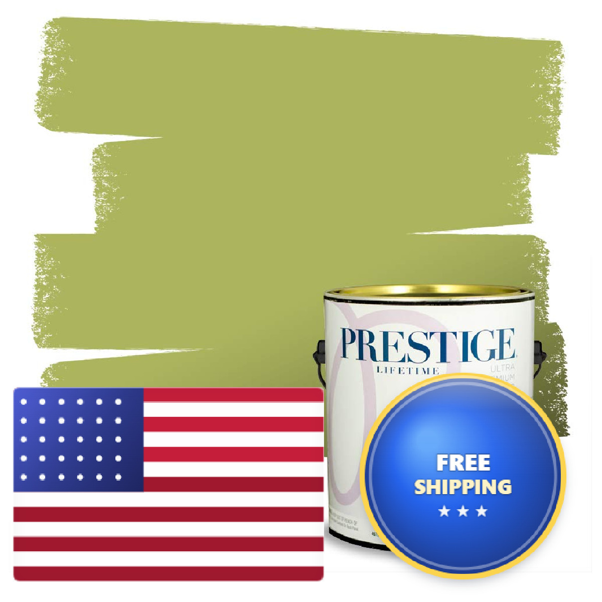 Prestige Interior Paint And Premiumr In One Beach Grass Semi-Gloss 1 Gallon