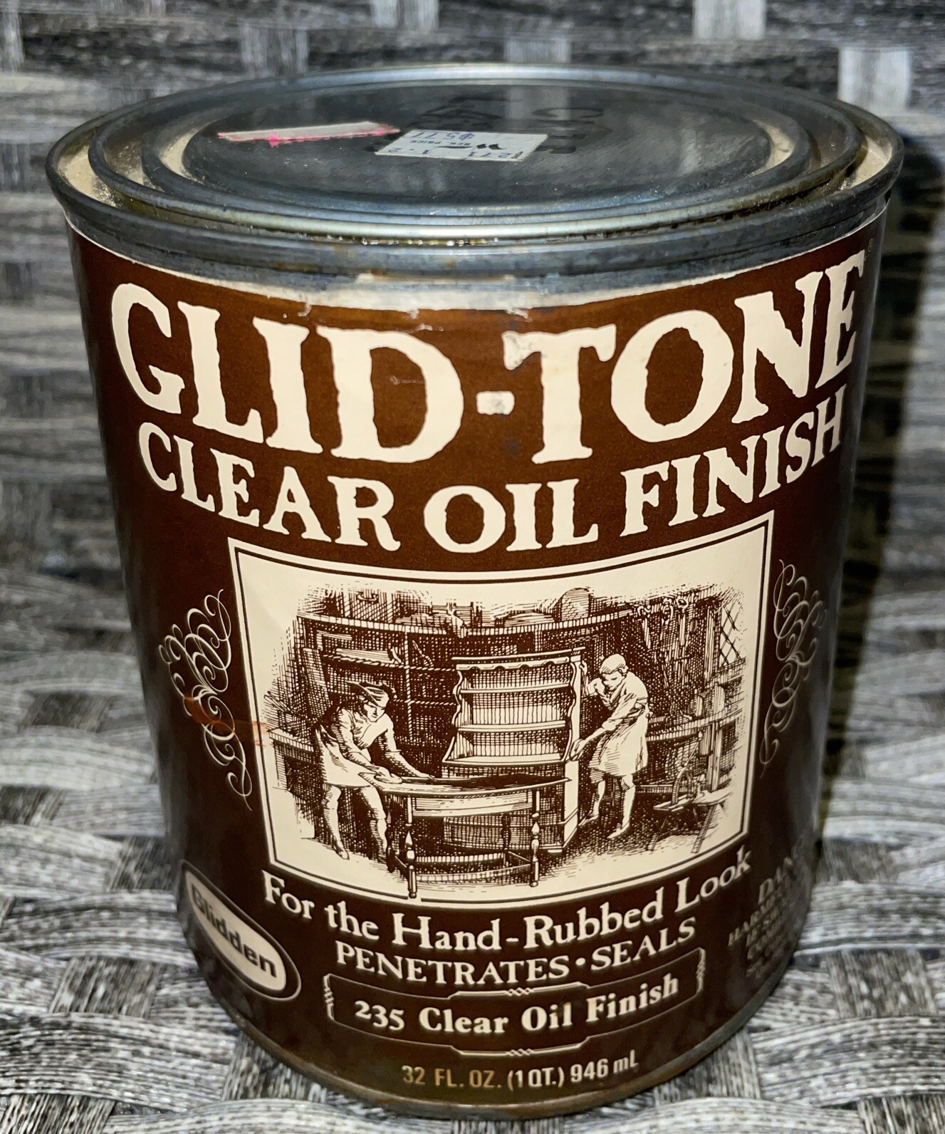 Vintage Glidden Glid-Tone Interior Clear Oil Finish 1 QT New Unopened