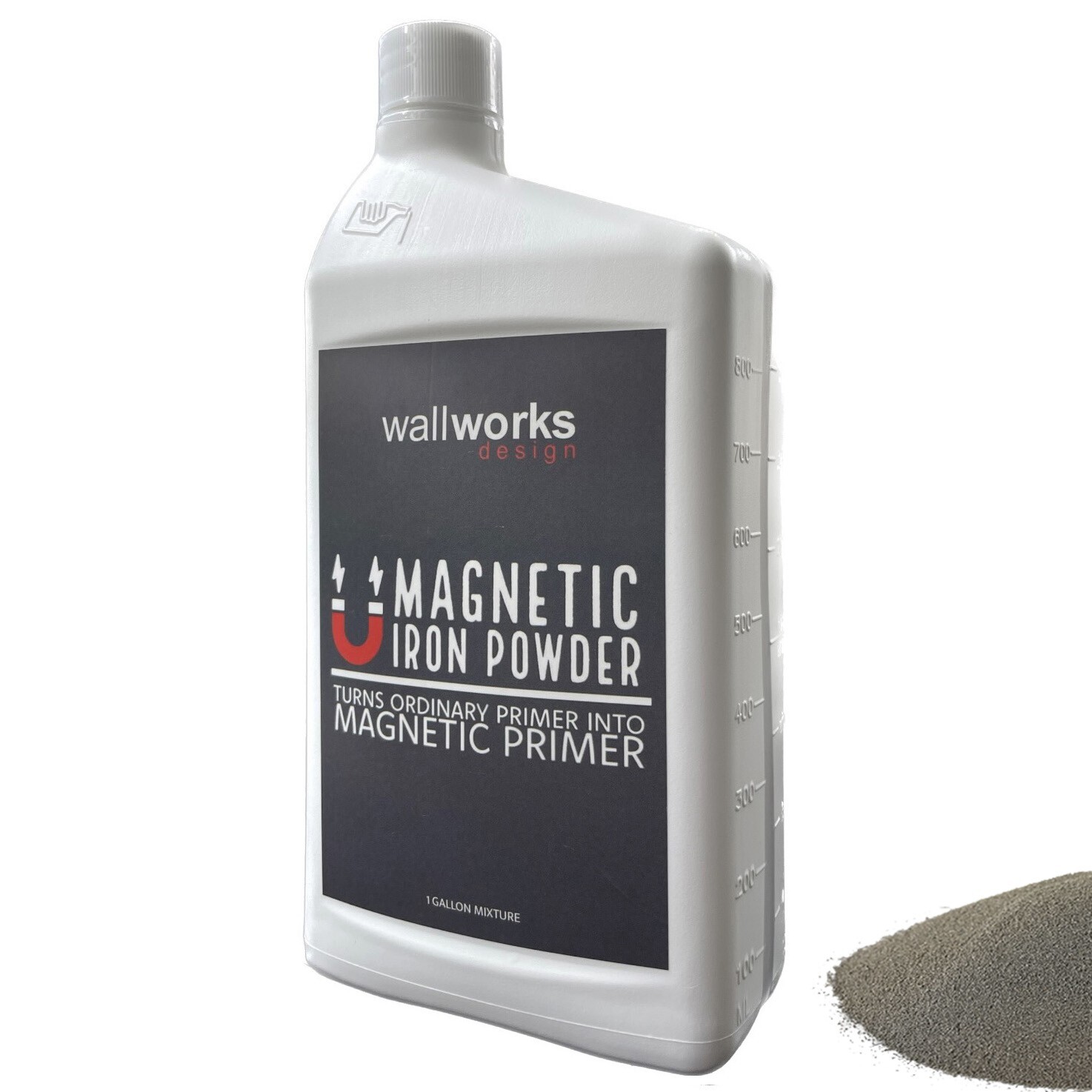 Wallworks Design Iron Powder Turn Ordinary Primer to Magnetic Primer 1Gallon Mix