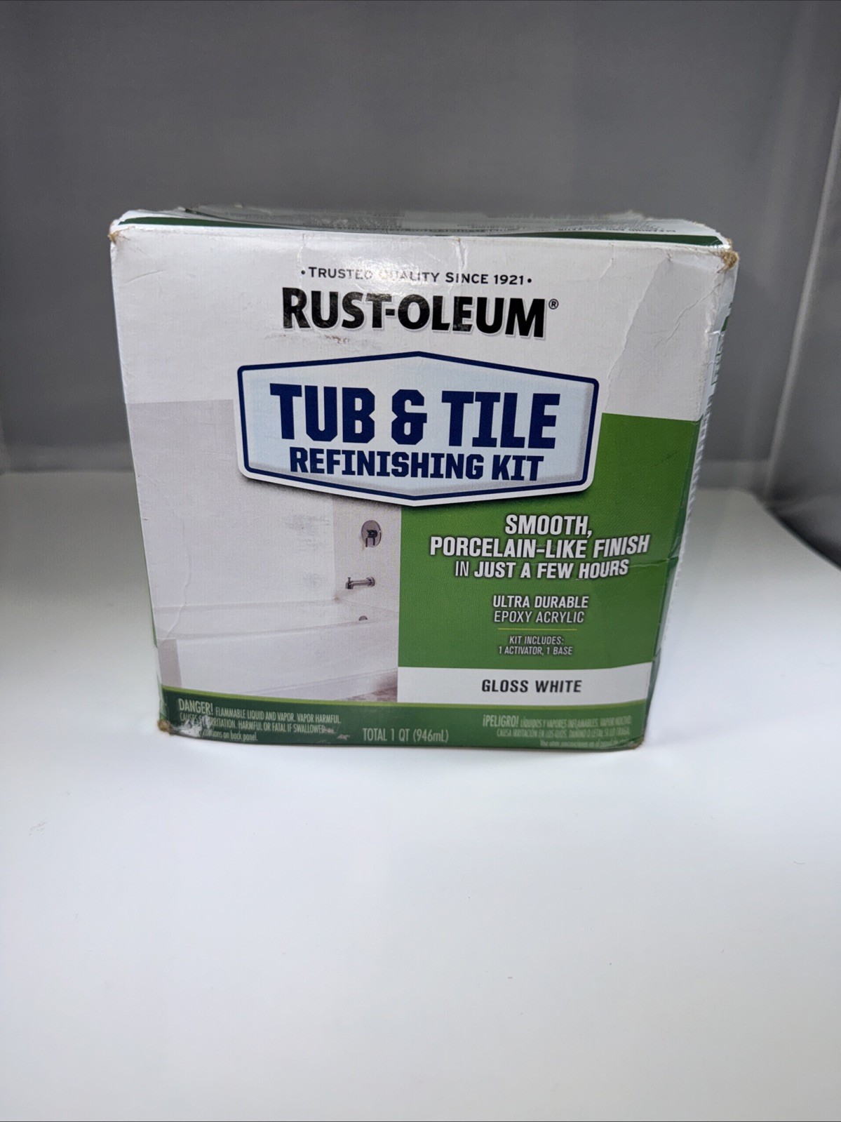 Rust-Oleum Tub and Tile Refinishing Kit – Gloss White NEW