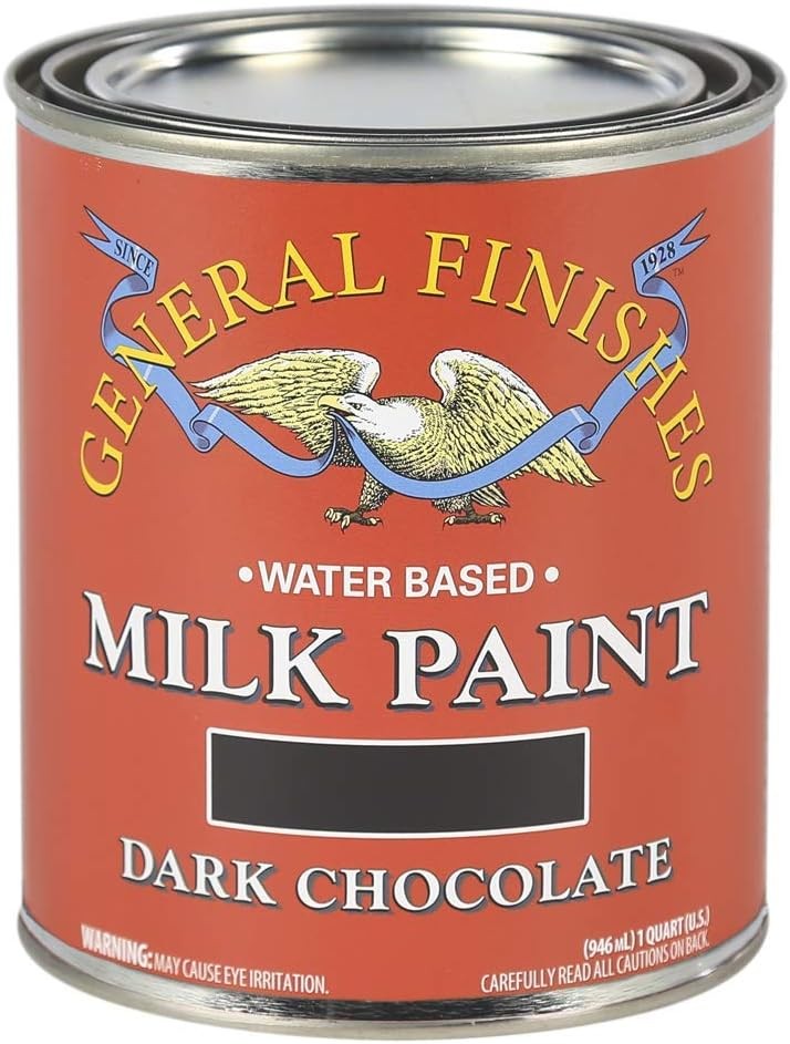 Water Based Milk Paint 1 Quart Dark Chocolate