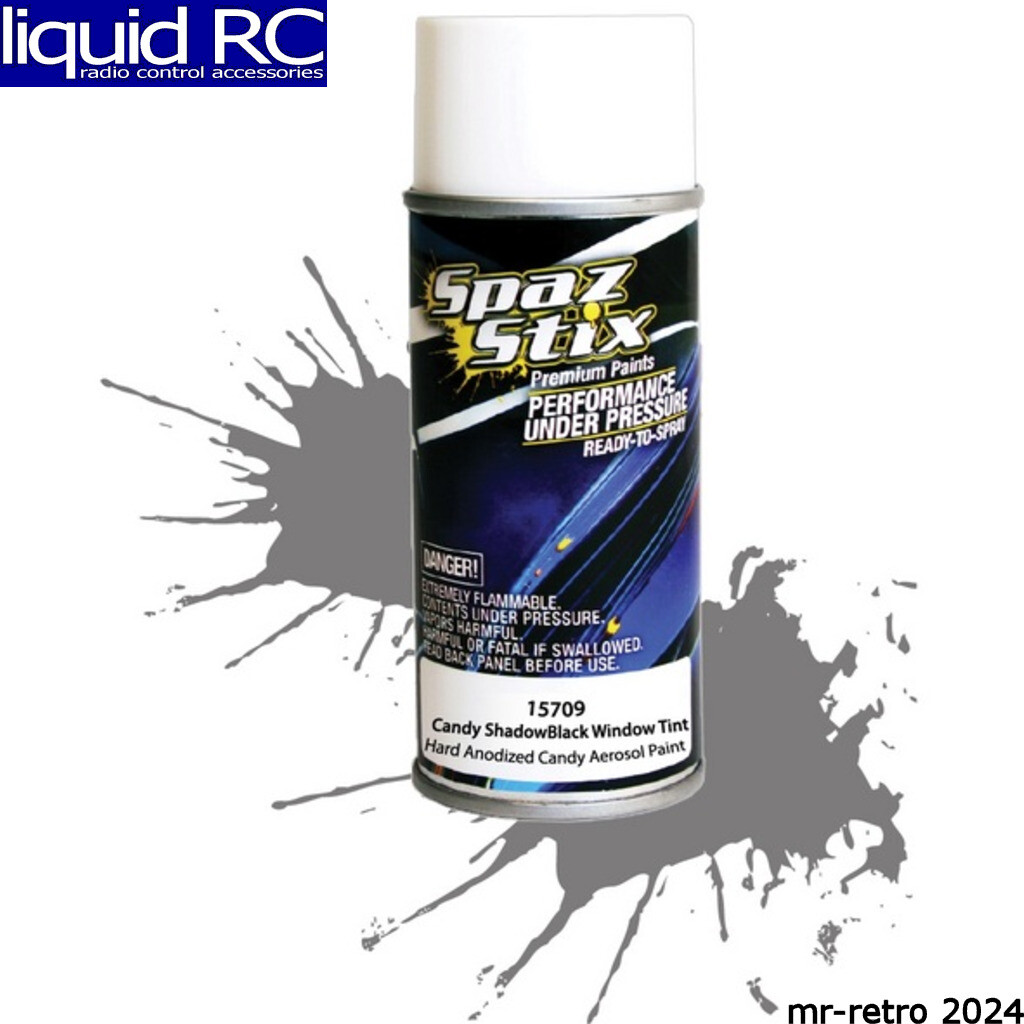 Spaz Stix 15709 Translucent Black Aerosol Paint for Window Tint/Drop Shadows 3.5